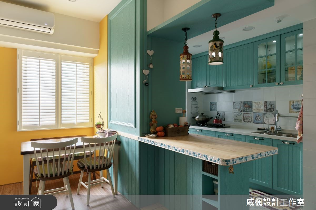 30坪老屋(16~30年)＿鄉村風廚房案例圖片＿威楓設計＿威楓_16之10