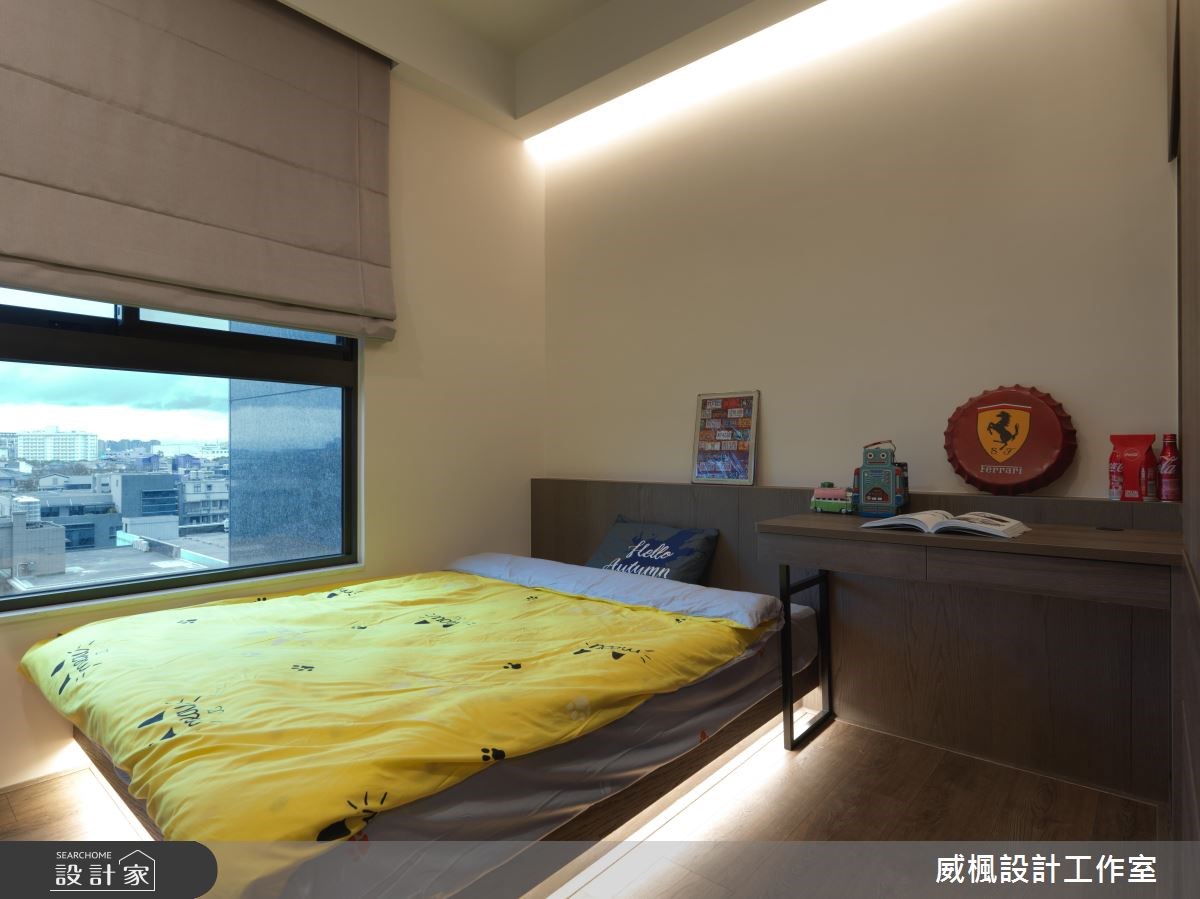 40坪新成屋(5年以下)＿工業風臥室案例圖片＿威楓設計＿威楓_17之15