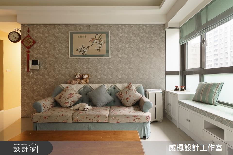 30坪中古屋(5~15年)＿鄉村風客廳案例圖片＿威楓設計＿威楓_19之1