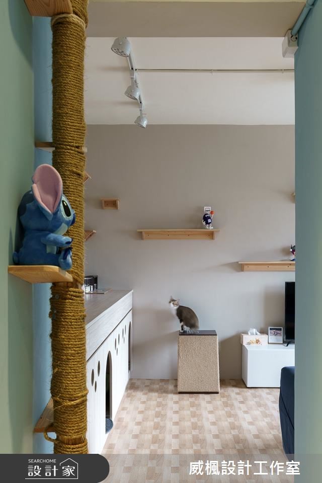 25坪中古屋(5~15年)＿北歐風客廳寵物案例圖片＿威楓設計＿威楓_20之1