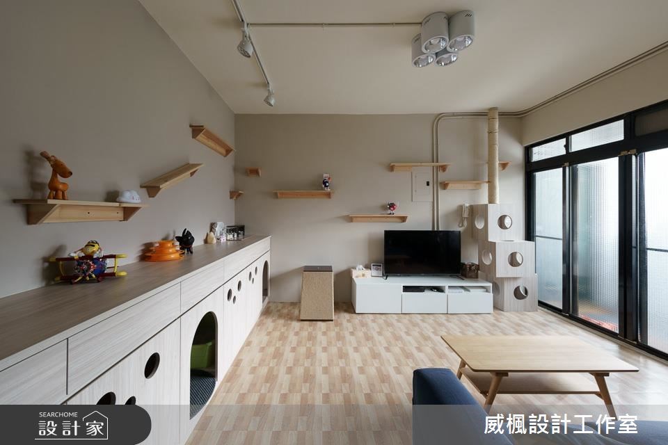 25坪中古屋(5~15年)＿北歐風客廳寵物案例圖片＿威楓設計＿威楓_20之2