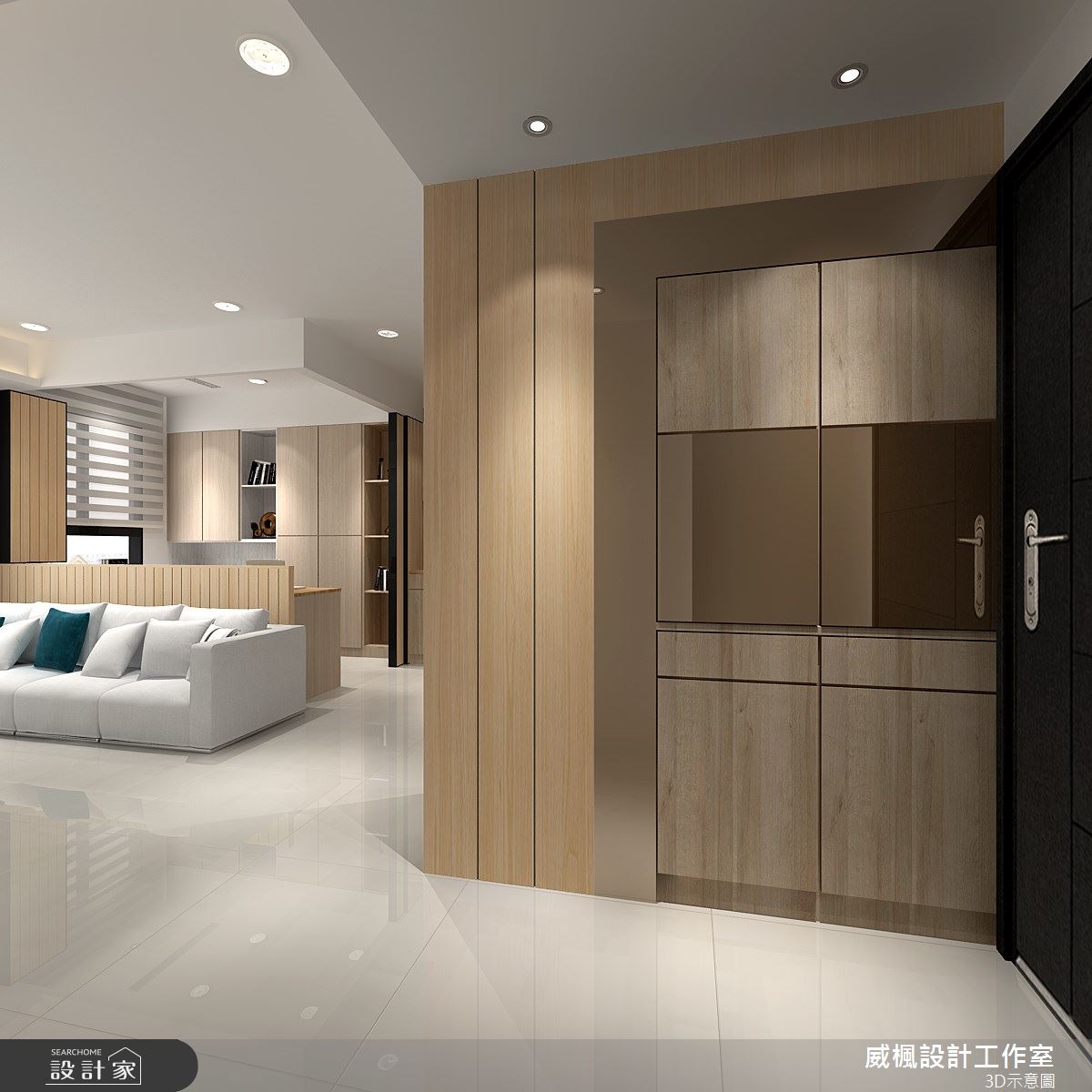 16坪新成屋(5年以下)＿混搭風玄關案例圖片＿威楓設計＿威楓_23之1