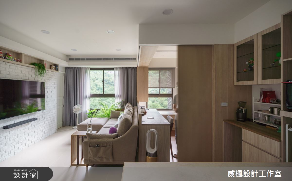 16坪預售屋＿日式無印風客廳書房案例圖片＿威楓設計＿威楓_28之12