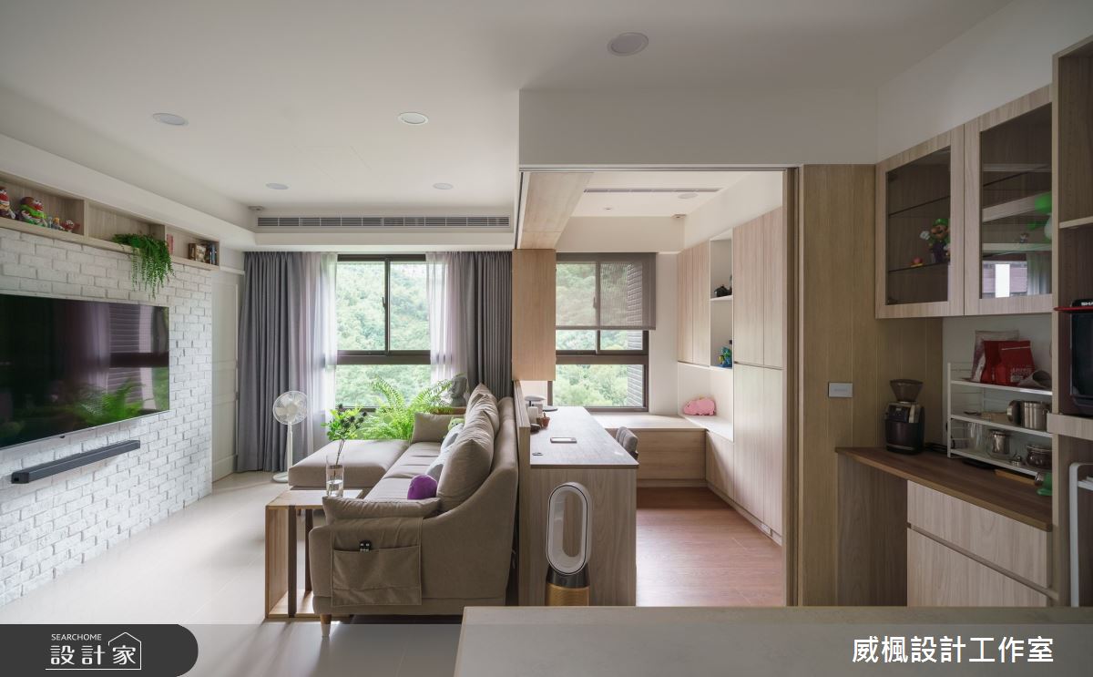 16坪預售屋＿日式無印風客廳書房案例圖片＿威楓設計＿威楓_28之11