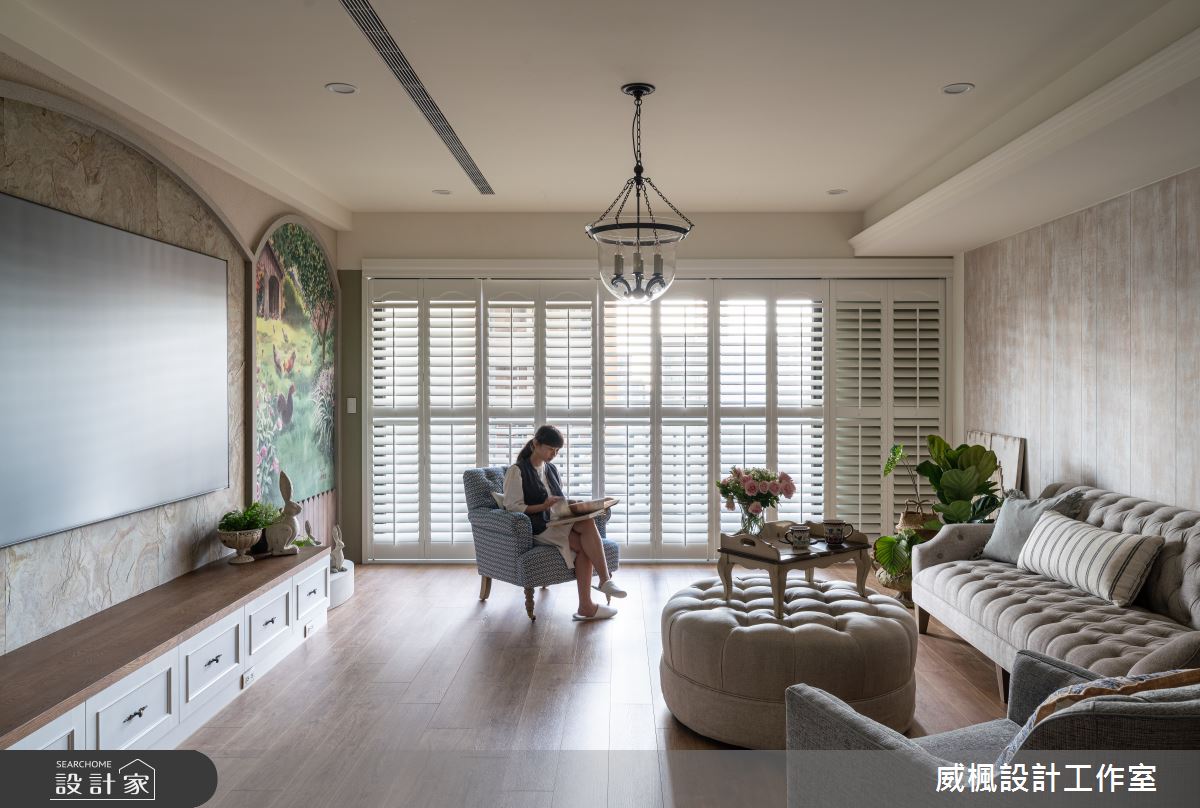 60坪新成屋(5年以下)＿鄉村風客廳案例圖片＿威楓設計＿威楓_32 法式鄉村之8