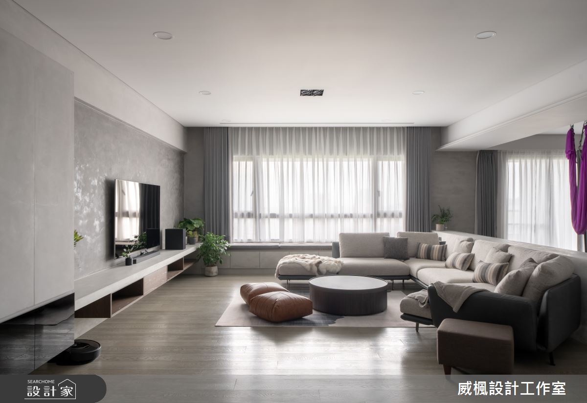 100坪中古屋(5~15年)＿北歐風客廳案例圖片＿威楓設計＿威楓_34 手感灰.自然淨之5