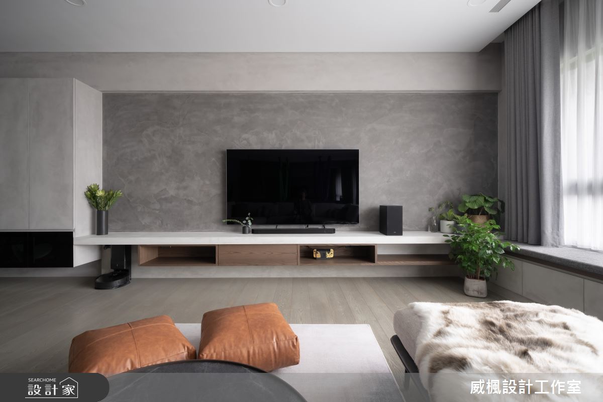 100坪中古屋(5~15年)＿北歐風客廳案例圖片＿威楓設計＿威楓_34 手感灰.自然淨之10