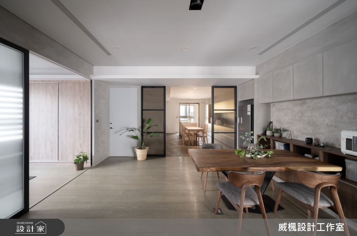 100坪中古屋(5~15年)＿北歐風餐廳廚房案例圖片＿威楓設計＿威楓_34 手感灰.自然淨之14