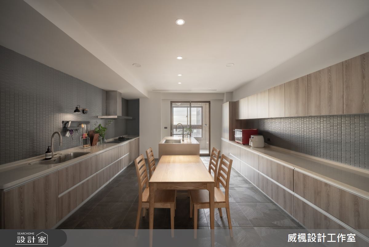 100坪中古屋(5~15年)＿北歐風餐廳廚房案例圖片＿威楓設計＿威楓_34 手感灰.自然淨之16