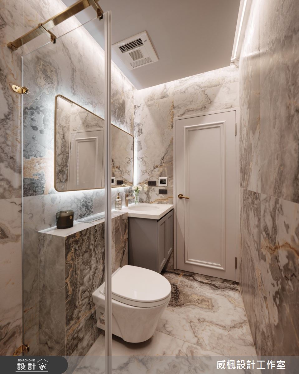 13坪新成屋(5年以下)＿法式復古風浴室案例圖片＿威楓設計＿威楓_35 復古.懷舊之20