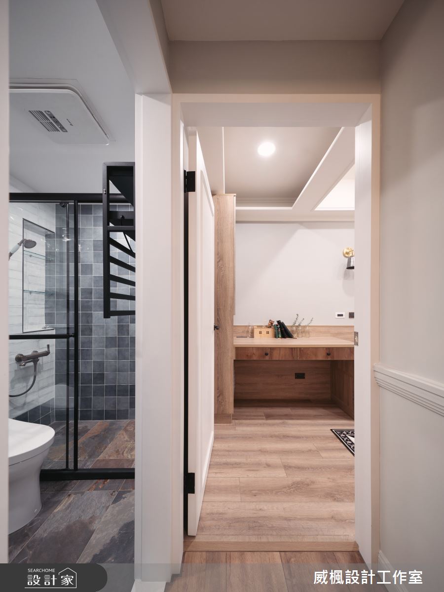25坪老屋(16~30年)＿美式風臥室浴室案例圖片＿威楓設計＿威楓_36 經典美式之17