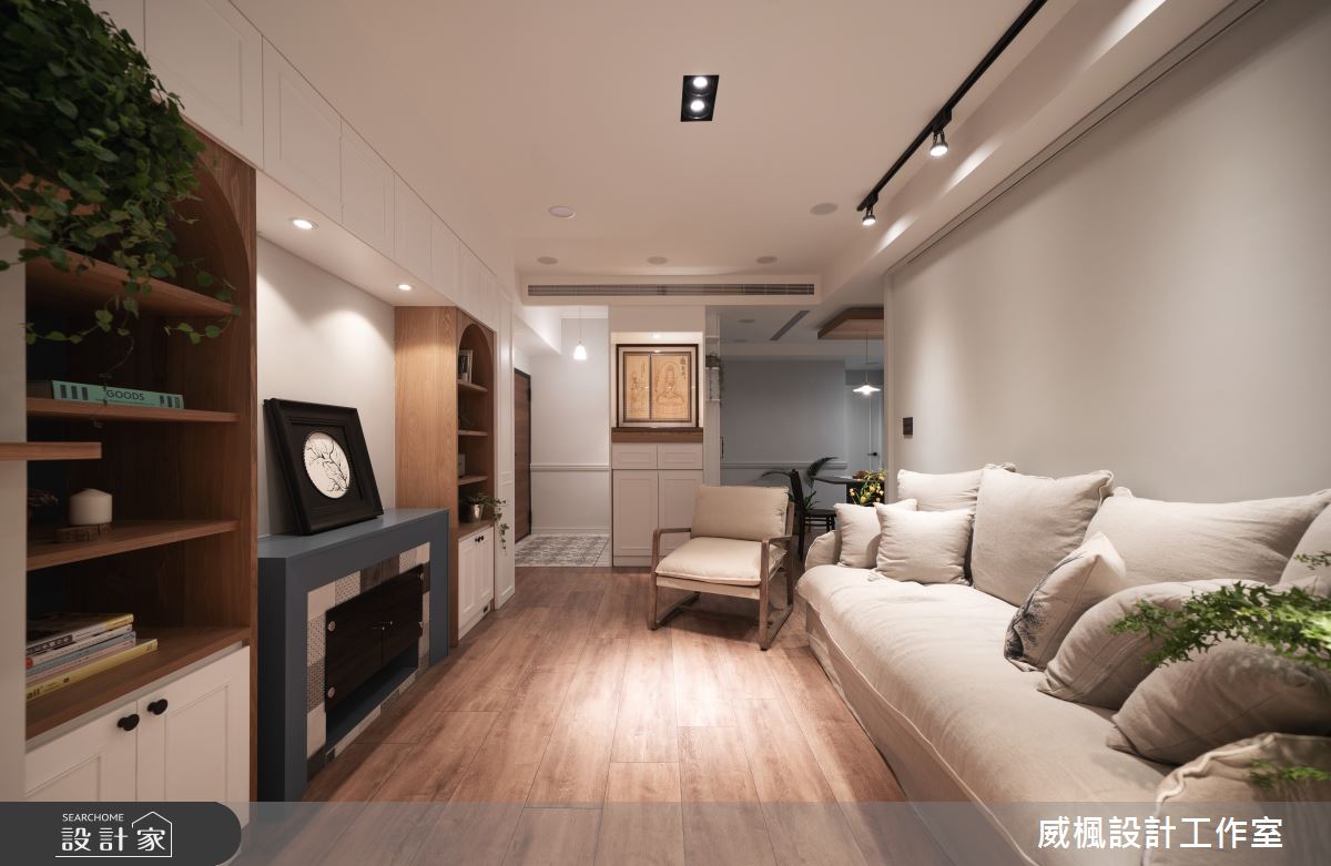 25坪老屋(16~30年)＿美式風玄關客廳案例圖片＿威楓設計＿威楓_36 經典美式之6