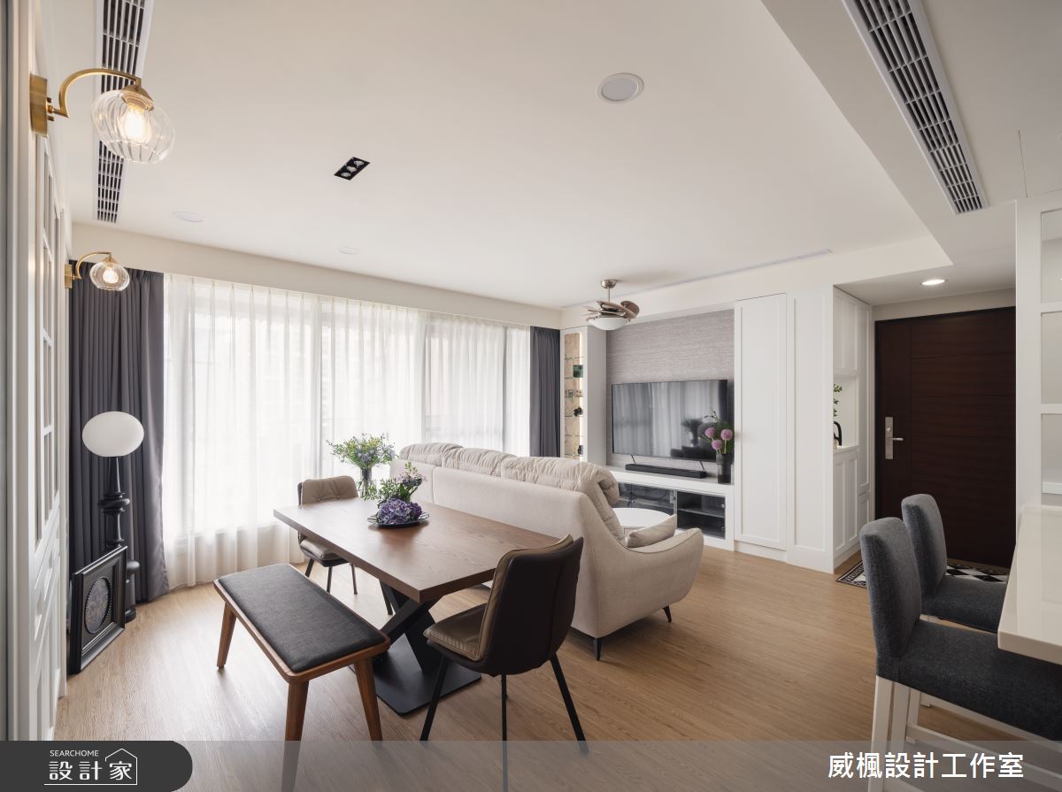 25坪預售屋＿簡約美式風客廳餐廳案例圖片＿威楓設計＿威楓_37 美式退休宅之9