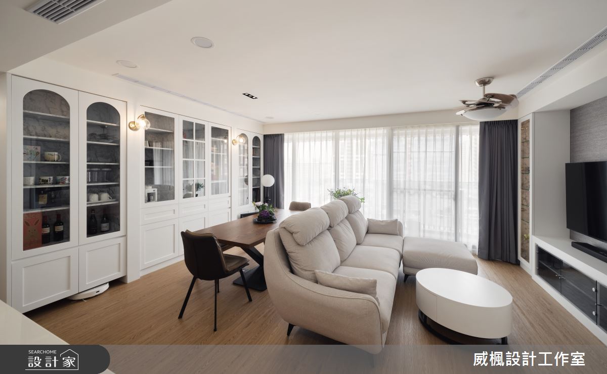 25坪預售屋＿簡約美式風客廳餐廳案例圖片＿威楓設計＿威楓_37 美式退休宅之11