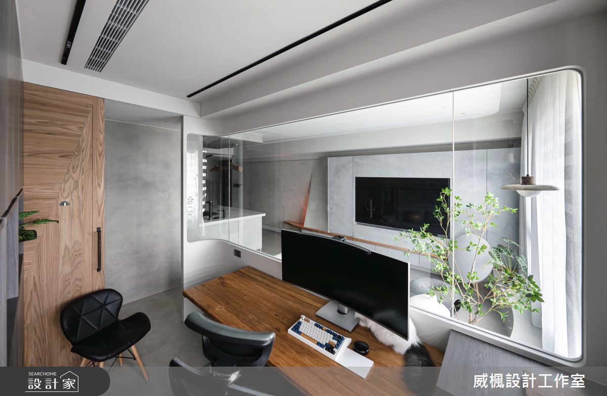 25坪預售屋＿侘寂風書房工作區案例圖片＿威楓設計＿威楓_40 侘寂.生活之10