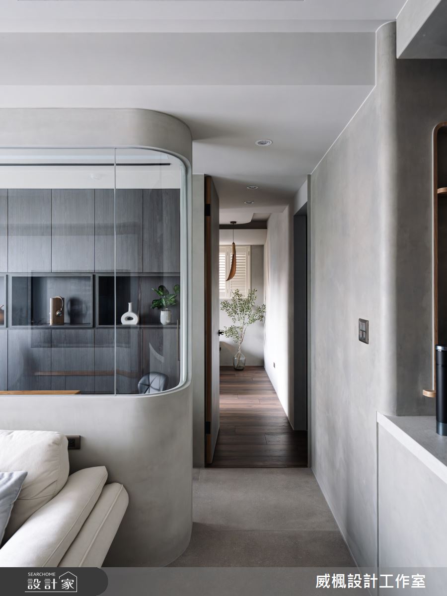 25坪預售屋＿侘寂風走廊案例圖片＿威楓設計＿威楓_40 侘寂.生活之13
