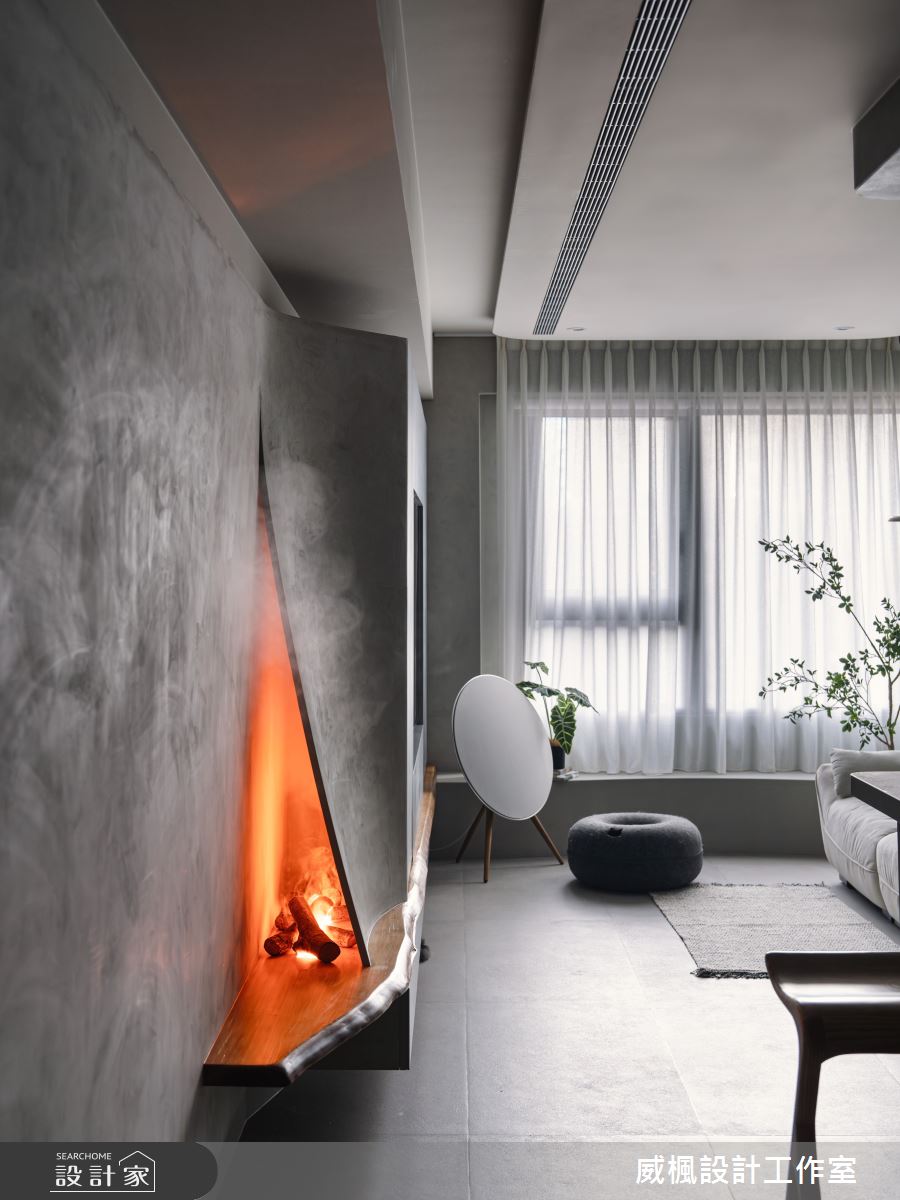 25坪預售屋＿侘寂風客廳案例圖片＿威楓設計＿威楓_40 侘寂.生活之16