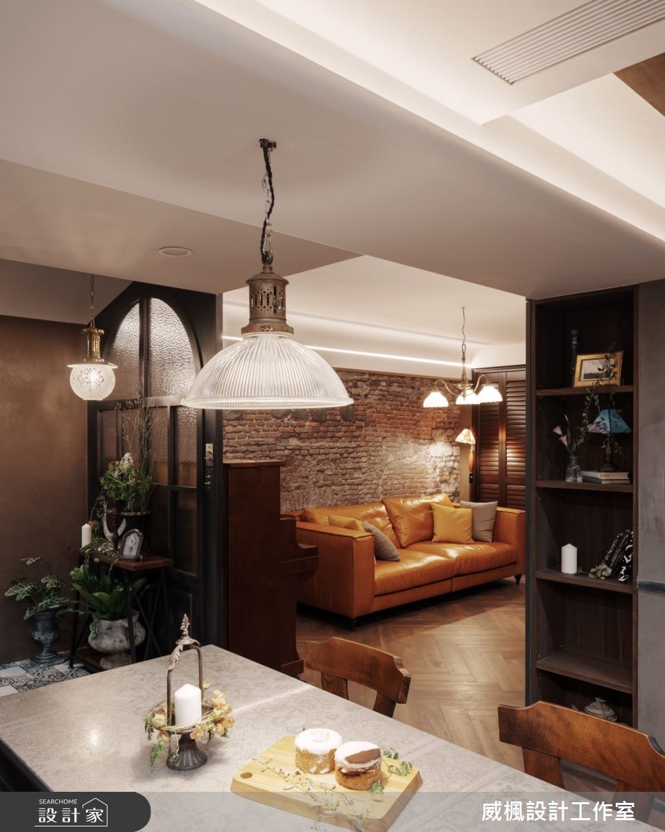 25坪老屋(16~30年)＿法式工業風客廳餐廳案例圖片＿威楓設計＿威楓_41 法式.浪漫.工業之7