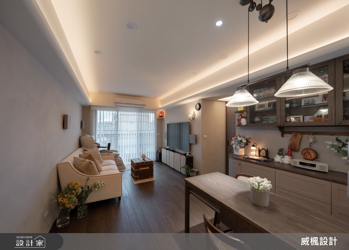 20坪新成屋(5年以下)＿現代鄉村風客廳餐廳案例圖片＿威楓設計＿威楓_42之4