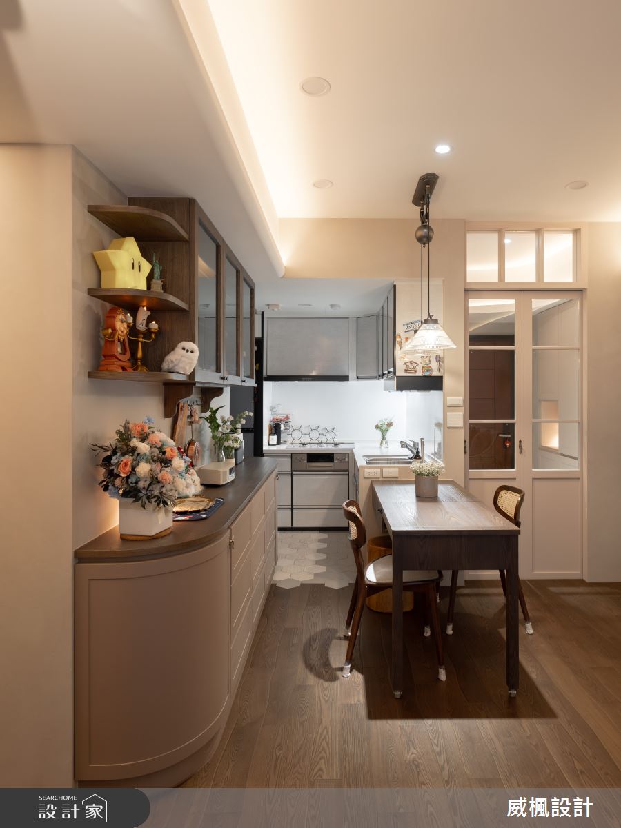 20坪新成屋(5年以下)＿現代鄉村風餐廳廚房案例圖片＿威楓設計＿威楓_42之8