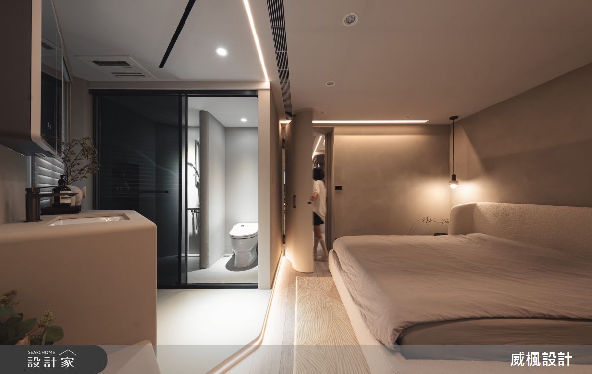 20坪中古屋(5~15年)＿侘寂風臥室浴室案例圖片＿威楓設計＿威楓_44之24