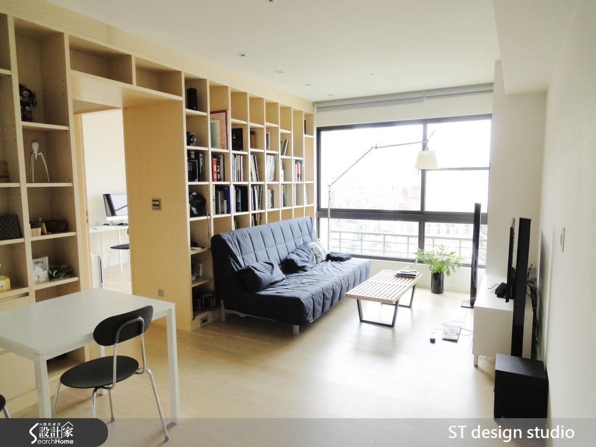 25坪新成屋(5年以下)＿簡約風客廳案例圖片＿ST design studio＿ST_03之3