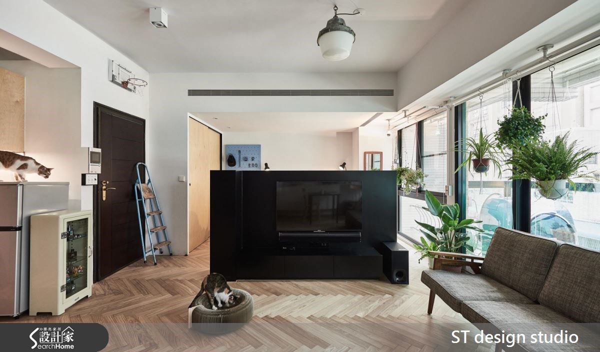 12坪中古屋(5~15年)＿休閒風客廳寵物案例圖片＿ST design studio＿ST_04之3