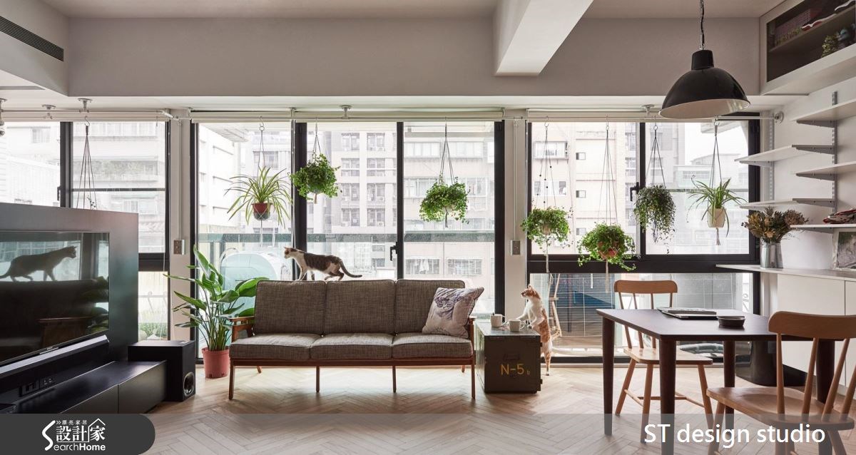 12坪中古屋(5~15年)＿休閒風客廳寵物案例圖片＿ST design studio＿ST_04之4