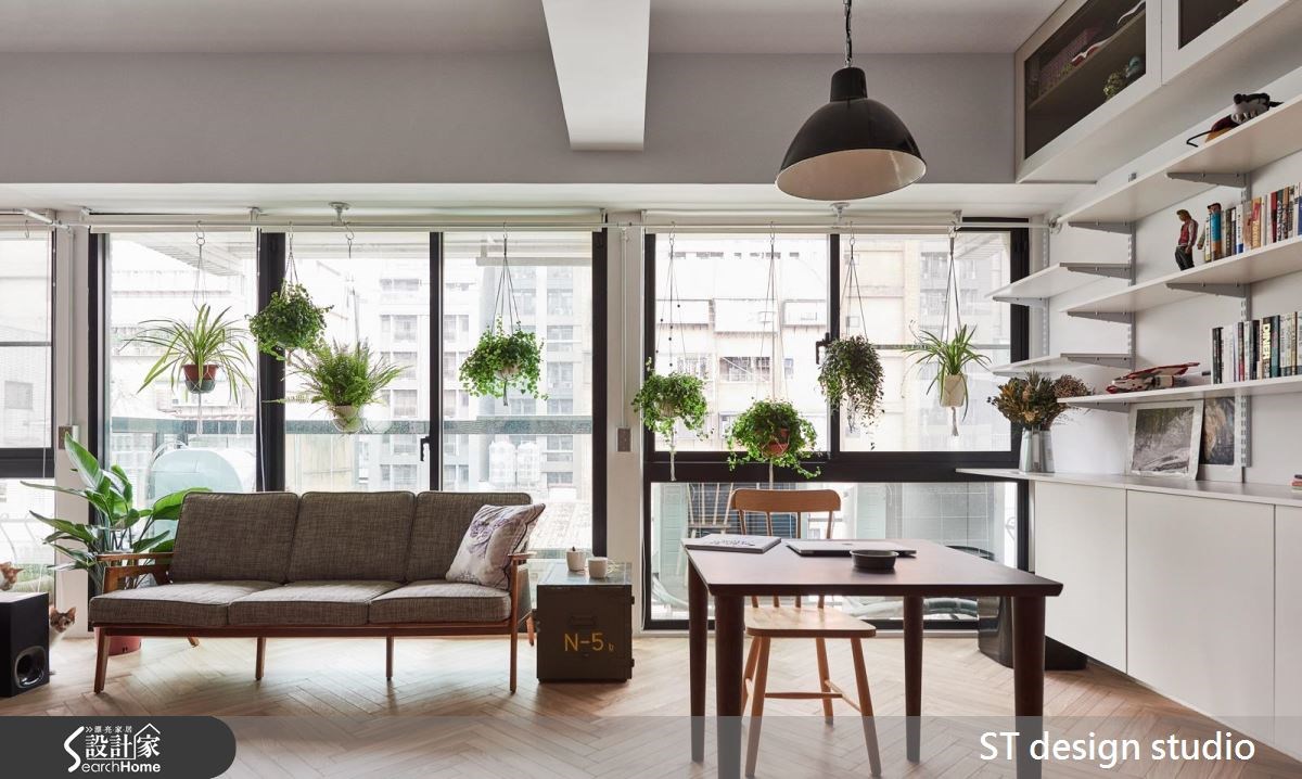 12坪中古屋(5~15年)＿休閒風客廳寵物案例圖片＿ST design studio＿ST_04之5