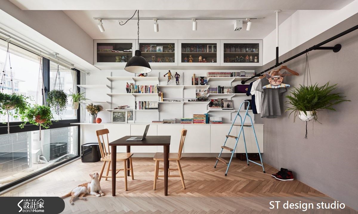 12坪中古屋(5~15年)＿休閒風工作區寵物案例圖片＿ST design studio＿ST_04之8