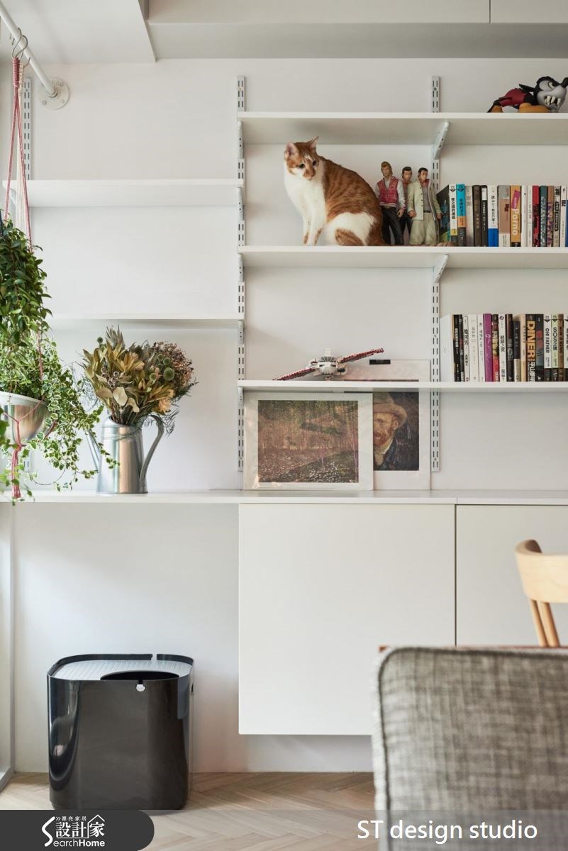 12坪中古屋(5~15年)＿休閒風工作區寵物案例圖片＿ST design studio＿ST_04之11
