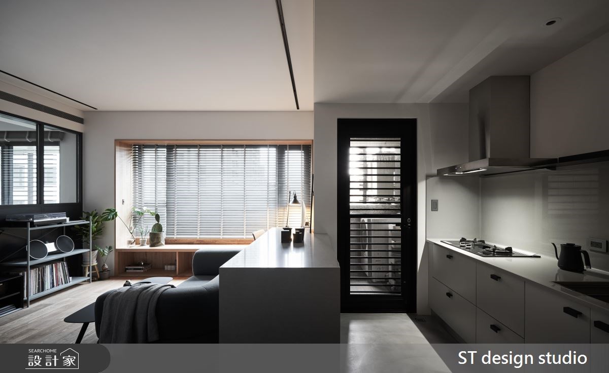 16坪新成屋(5年以下)＿簡約風客廳廚房案例圖片＿ST design studio＿ST_07之6