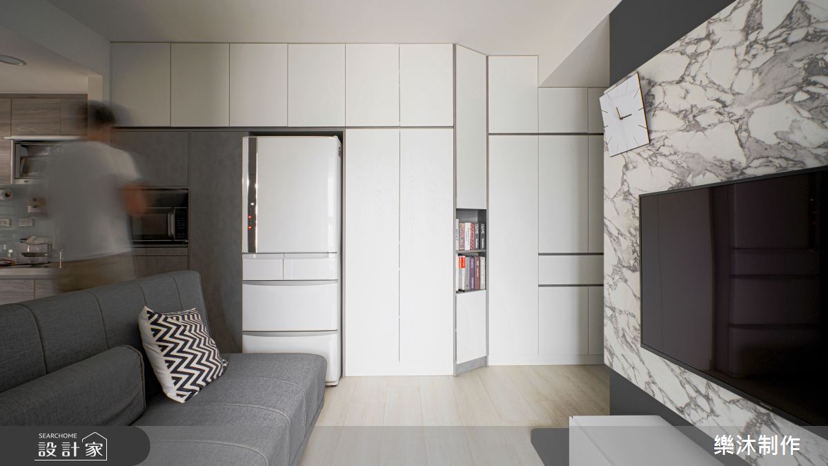 20坪新成屋(5年以下)＿現代風客廳案例圖片＿樂沐制作空間設計＿樂沐_34之2