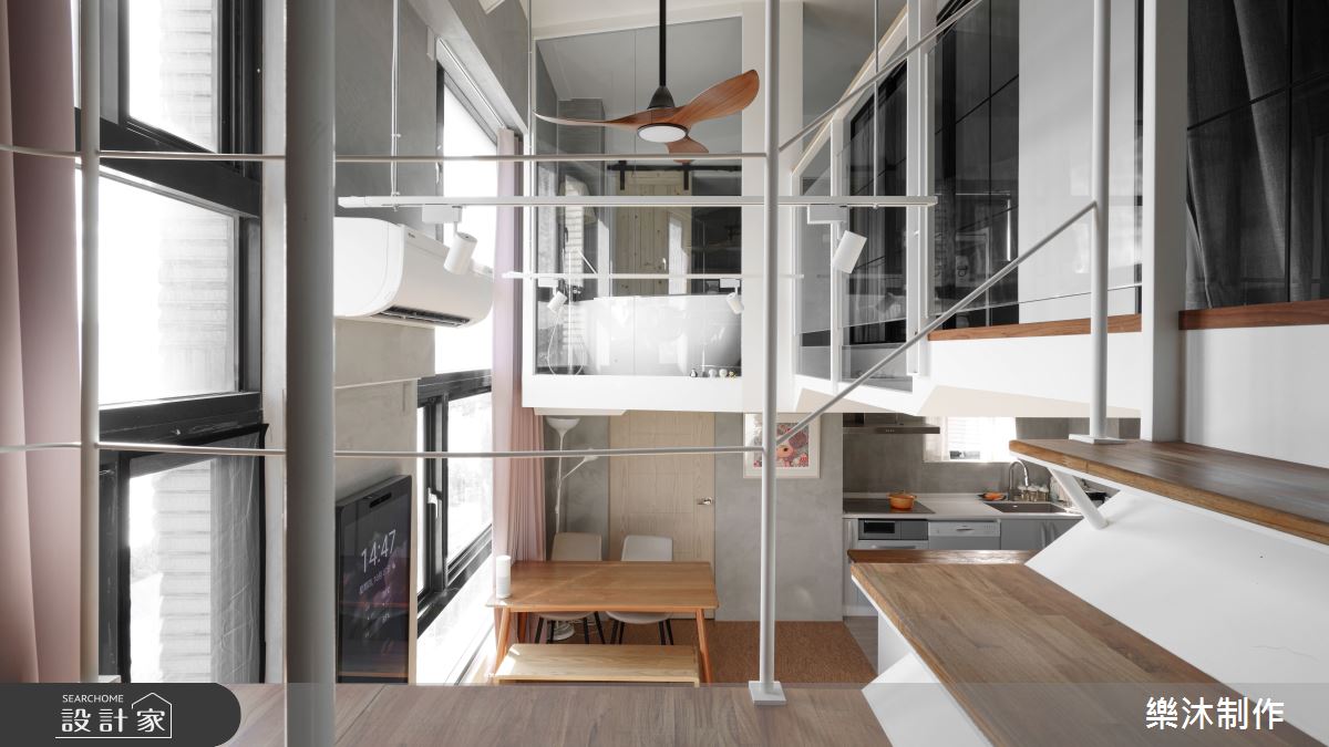 14坪中古屋(5~15年)＿現代風餐廳樓梯案例圖片＿樂沐制作空間設計＿樂沐_37之2