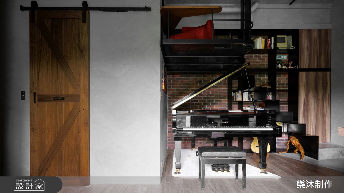 20坪新成屋(5年以下)＿工業風樓梯多功能室案例圖片＿樂沐制作空間設計＿樂沐_39之72