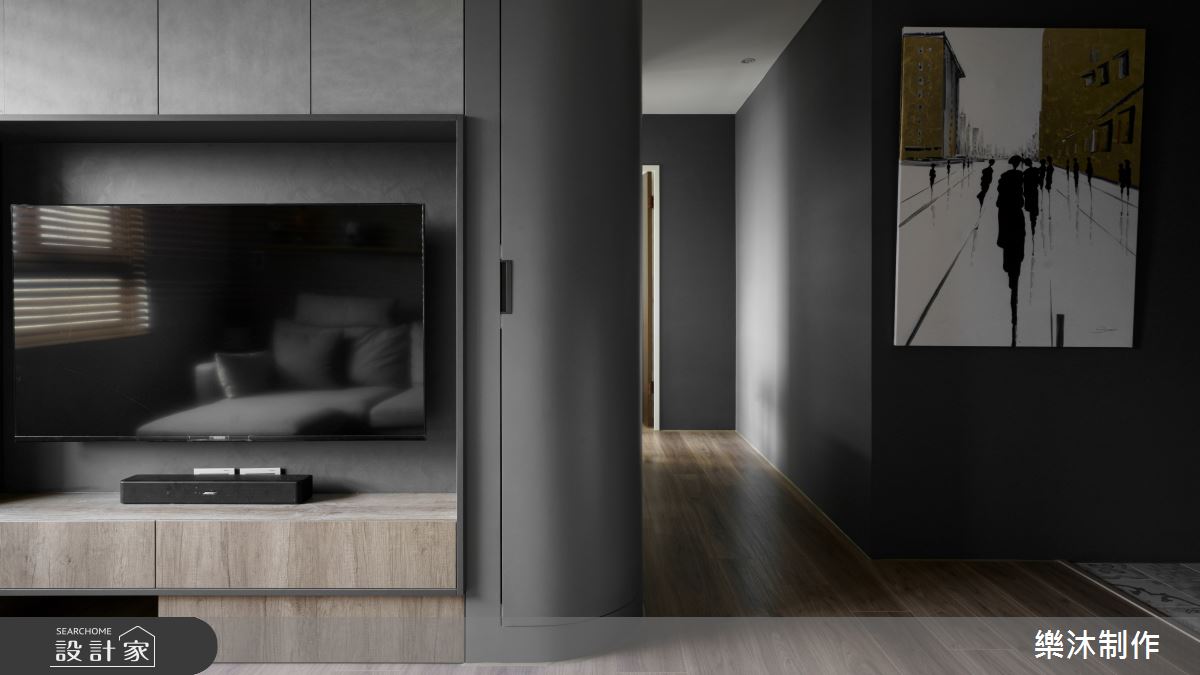 19坪新成屋(5年以下)＿簡約風客廳案例圖片＿樂沐制作空間設計＿樂沐_41之1