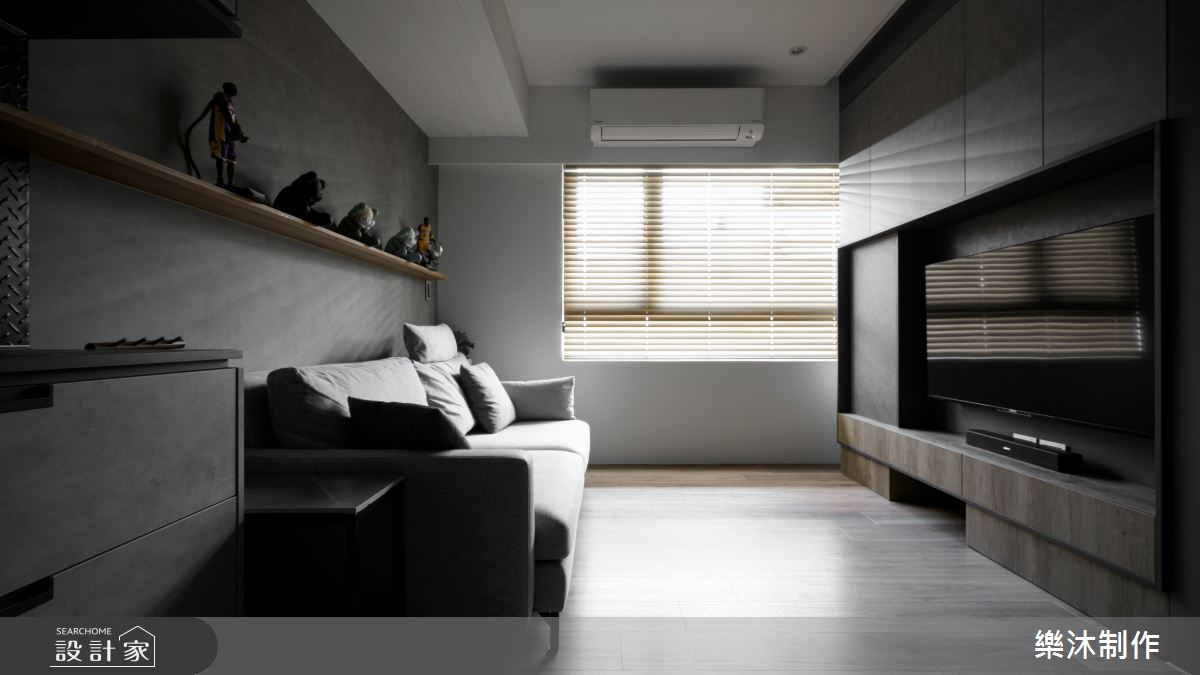 19坪新成屋(5年以下)＿簡約風客廳案例圖片＿樂沐制作空間設計＿樂沐_41之5