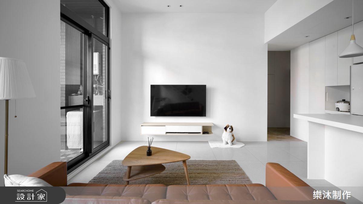 18坪新成屋(5年以下)＿北歐風客廳案例圖片＿樂沐制作空間設計＿樂沐_43之4