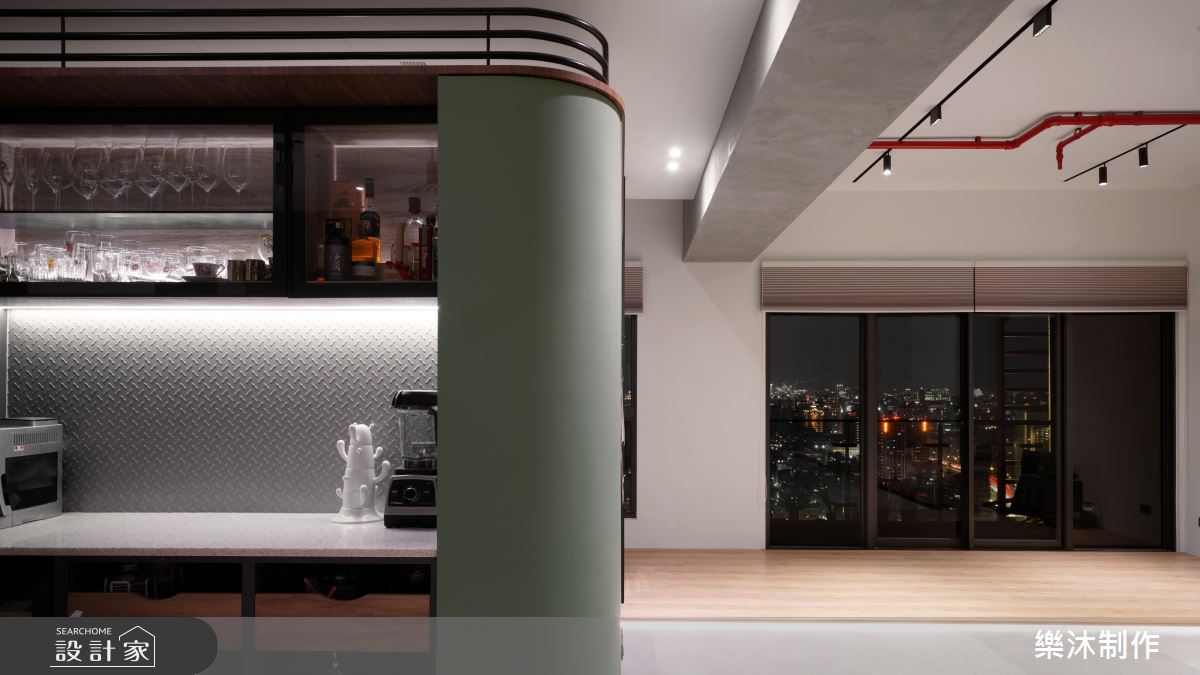 35坪毛胚屋＿簡約風客廳吧檯案例圖片＿樂沐制作空間設計＿樂沐_45之6
