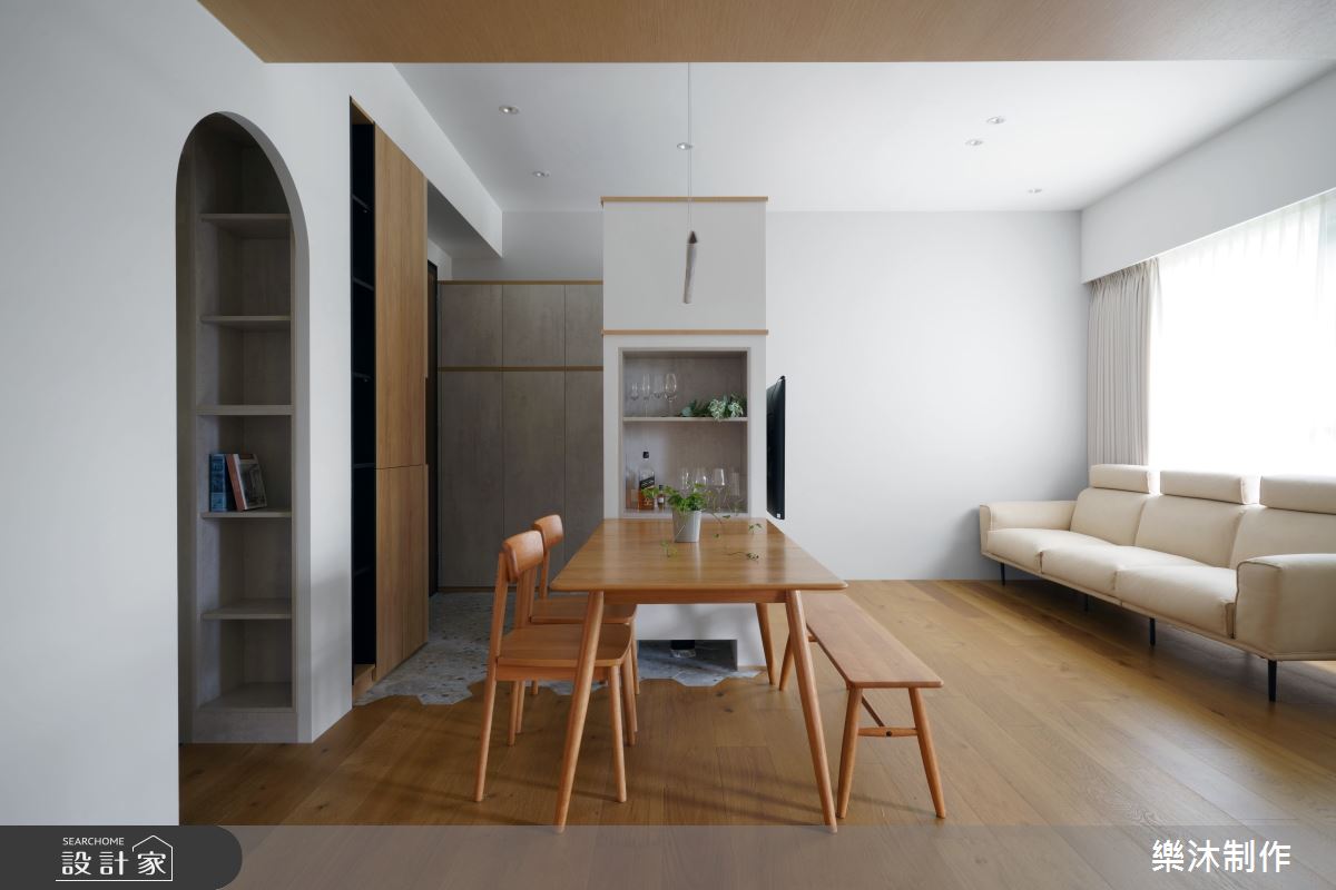 22坪新成屋(5年以下)＿北歐風玄關客廳餐廳案例圖片＿樂沐制作空間設計＿樂沐_46之4