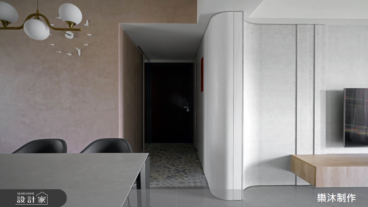 35坪新成屋(5年以下)＿現代風玄關客廳餐廳案例圖片＿樂沐制作空間設計＿樂沐_47之3