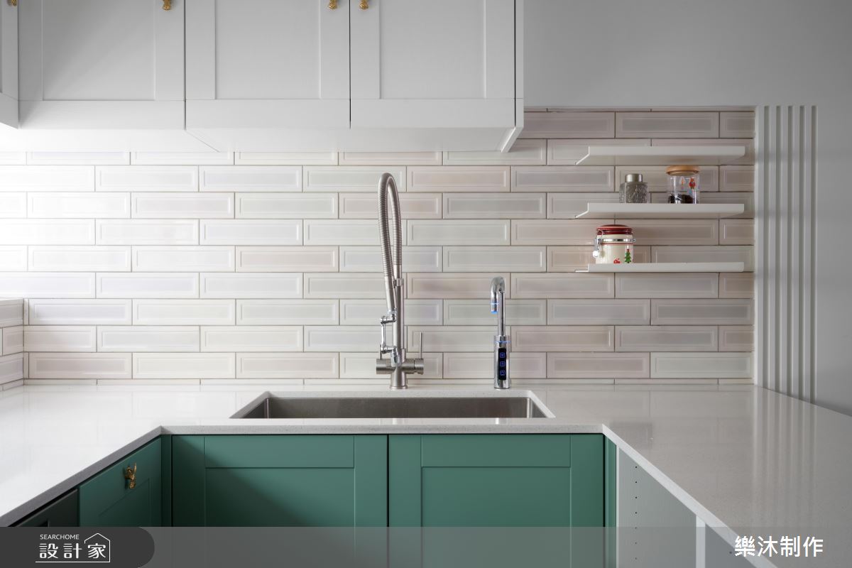 34坪老屋(31~40年)＿鄉村風廚房中島案例圖片＿樂沐制作空間設計＿樂沐_48之9