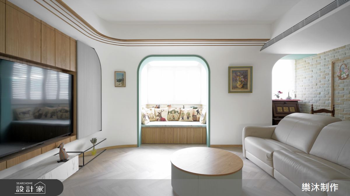 34坪老屋(31~40年)＿鄉村風客廳臥榻案例圖片＿樂沐制作空間設計＿樂沐_48之1