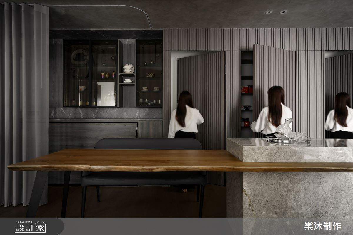 32坪新成屋(5年以下)＿現代風餐廳中島案例圖片＿樂沐制作空間設計＿樂沐_53之4