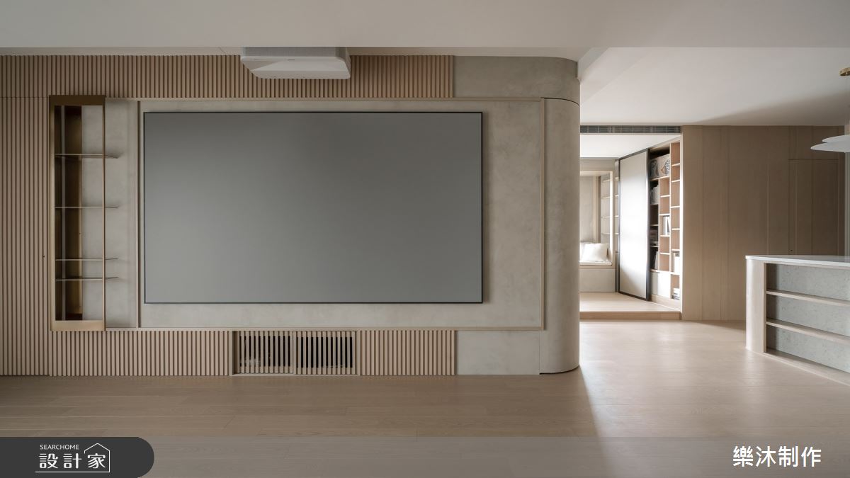 45坪預售屋＿北歐風客廳案例圖片＿樂沐制作空間設計＿樂沐_54之1