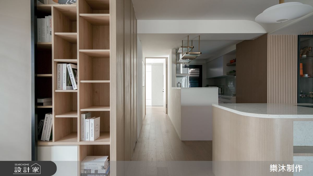 45坪預售屋＿北歐風廚房走廊中島案例圖片＿樂沐制作空間設計＿樂沐_54之9