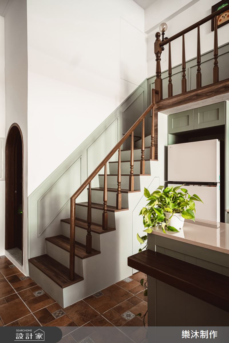 20坪老屋(31~40年)＿混搭風樓梯案例圖片＿樂沐制作空間設計＿樂沐_55之3