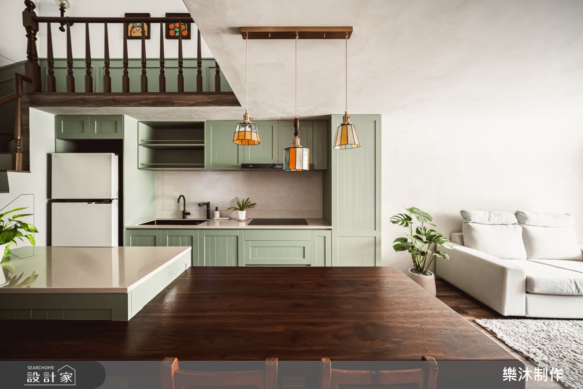 20坪老屋(31~40年)＿混搭風客廳餐廳廚房案例圖片＿樂沐制作空間設計＿樂沐_55之5