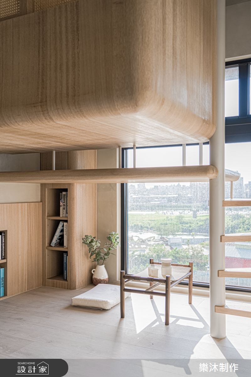 35坪中古屋(5~15年)＿日式風臥室樓梯案例圖片＿樂沐制作空間設計＿樂沐_57之31