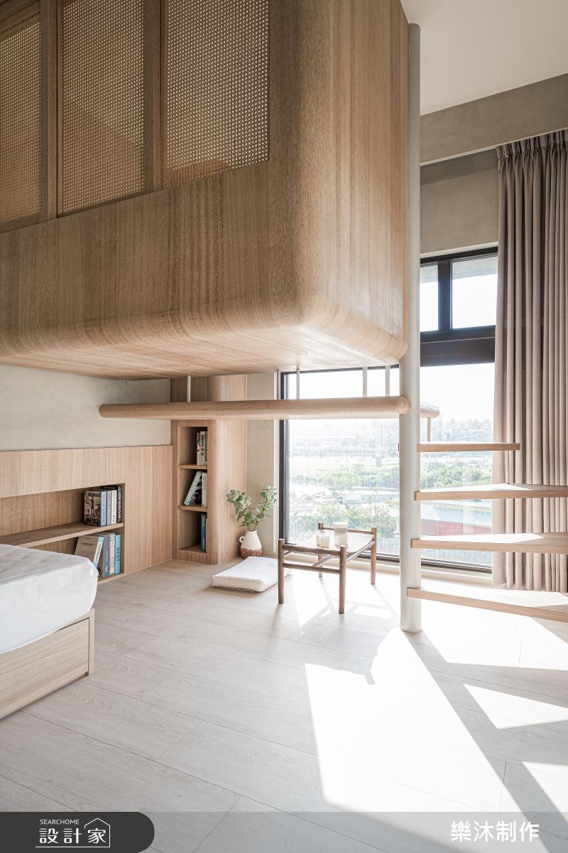 35坪中古屋(5~15年)＿日式風臥室樓梯案例圖片＿樂沐制作空間設計＿樂沐_57之29